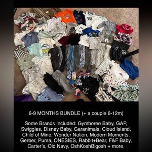 6-9 months baby boy bundle